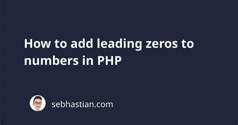 php leading zero